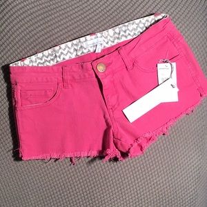 O’Neill distressed pink shorts new with tags 1